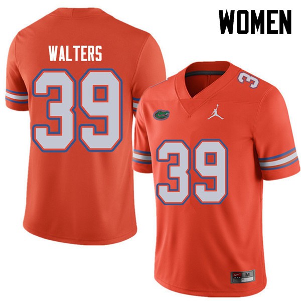 Jordan Brand Women #39 Brady Walters Florida Gators College Football Jerseys Orange